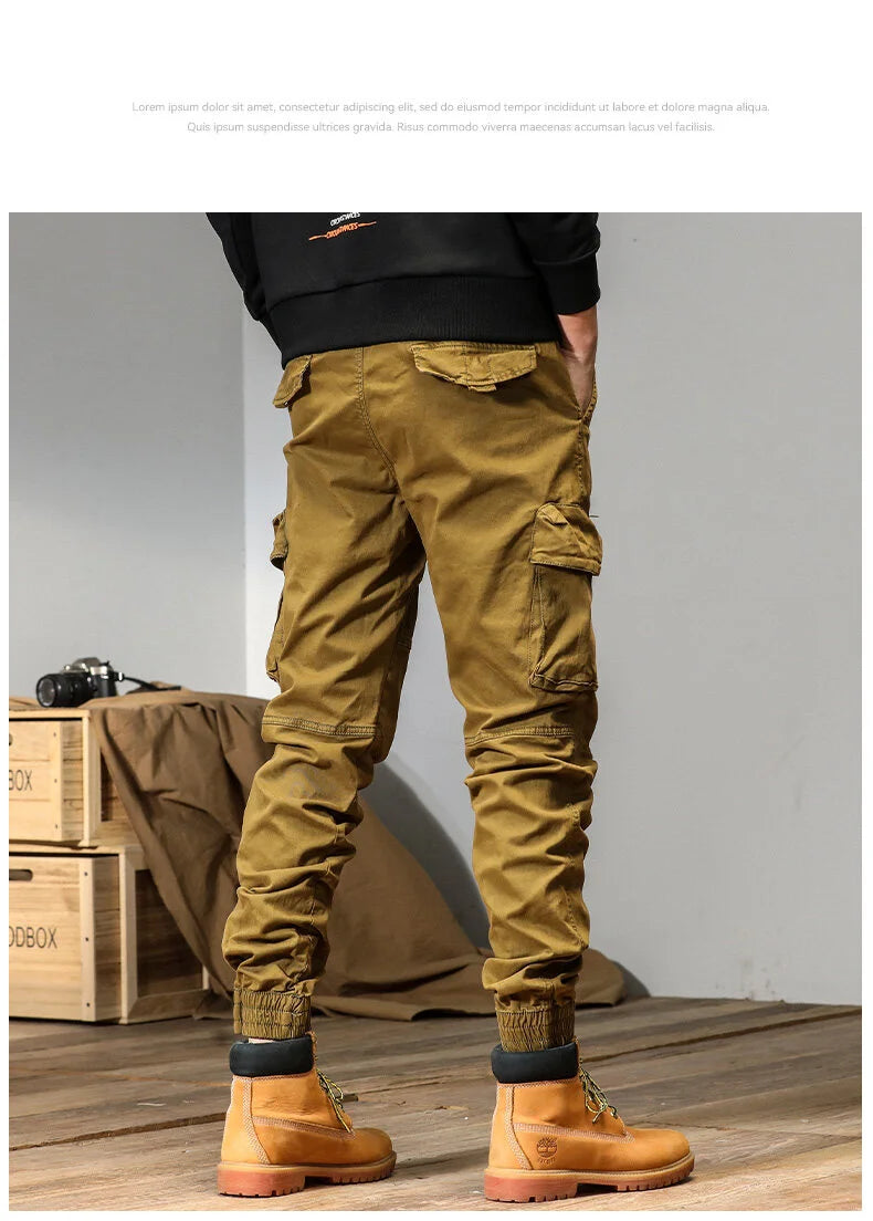 Tactical Elastic Waist And Ankle Pants , - Streetwear Pants - Slick Street