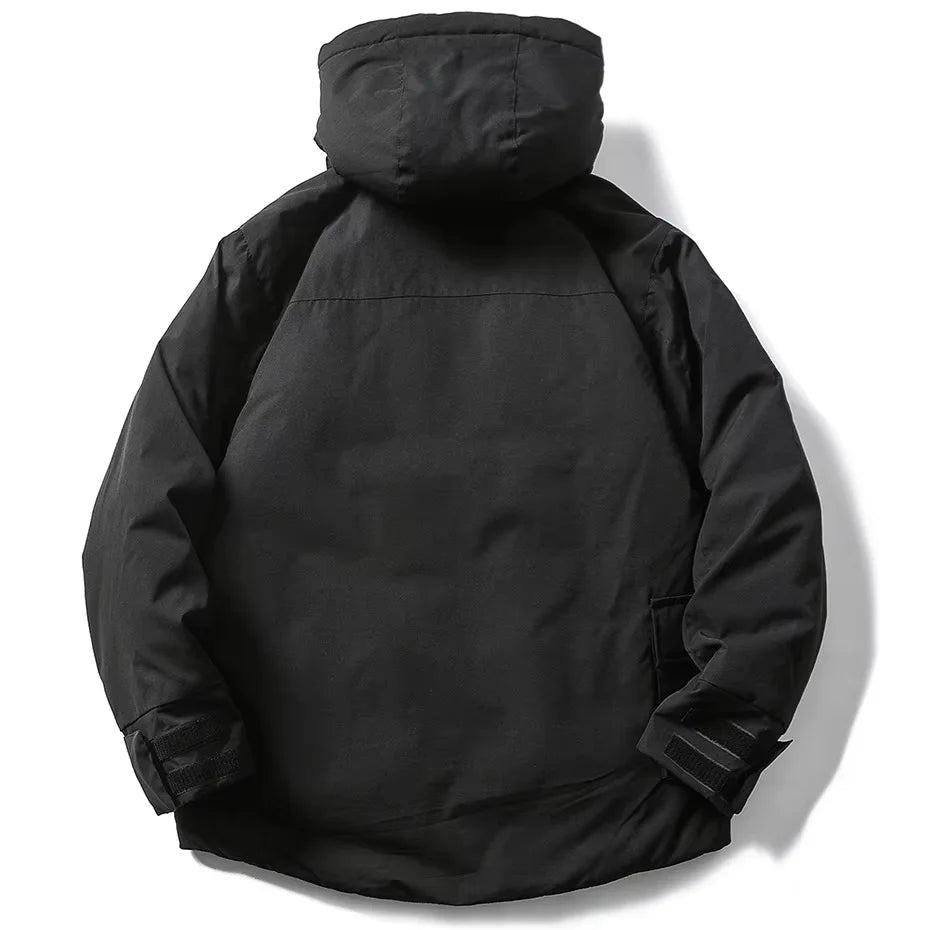 Multi Pockets Mask Style Parka Jacket ,  - Streetwear Jacket - Slick Street