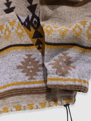 Vintage Ethnic Toggle Drawstring Hoodie , - Streetwear Hoodie - Slick Street