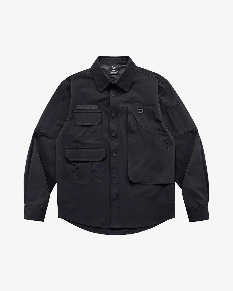 Axis Utility Shirt black, XS - Streetwear Shirt - Slick Street