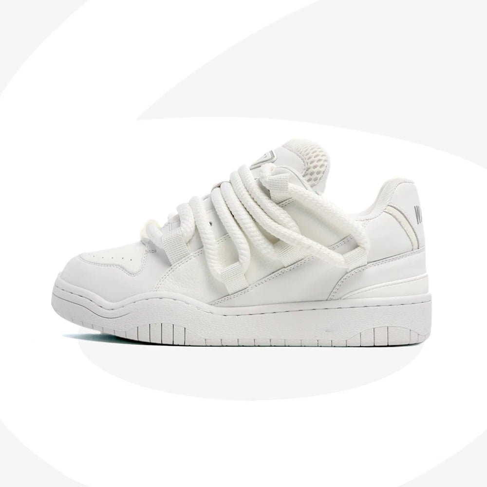 Zapler Double Laced Shoes White, 36 - Streetwear Footwear - Slick Street