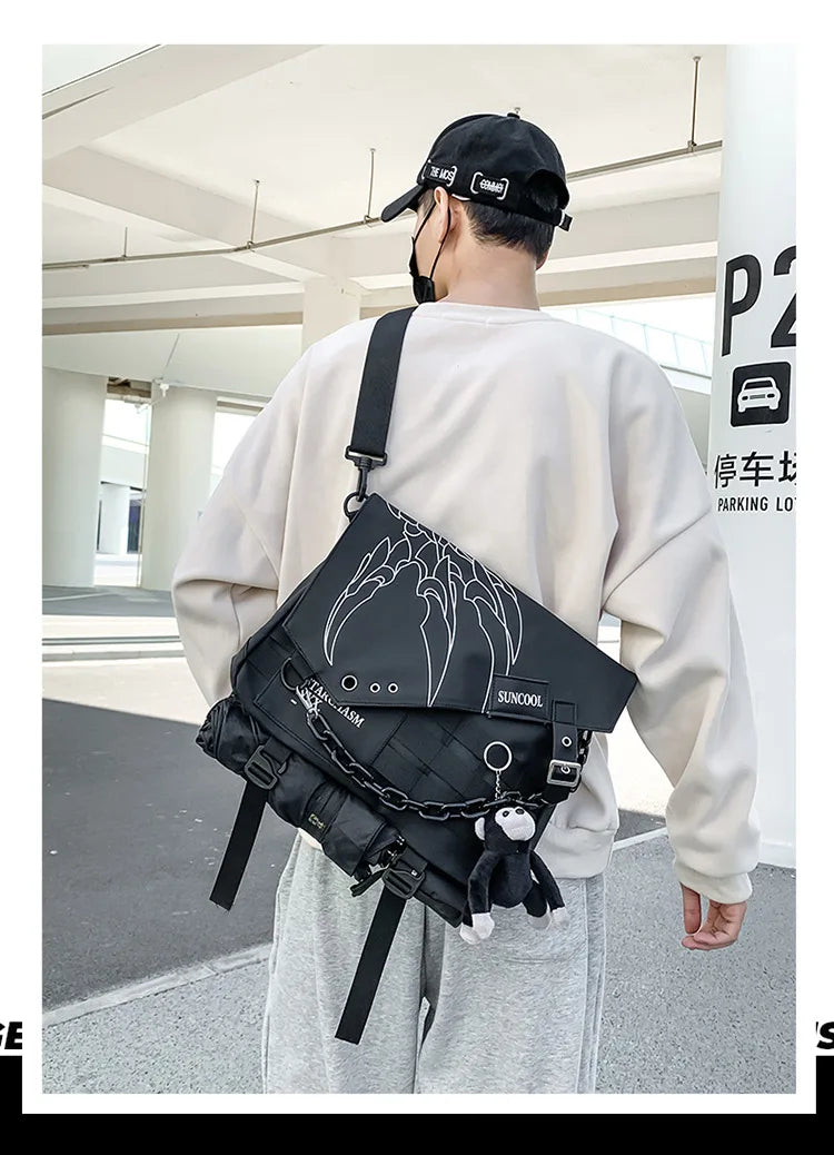 Single Shoulder Multifunctional Bag , - Streetwear Bag - Slick Street