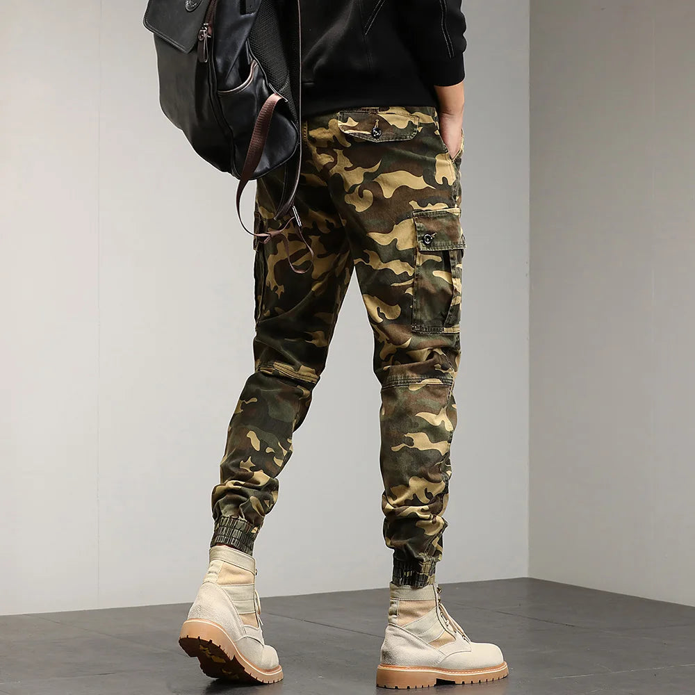 Drawstring Combat Military Cargo Pants ,  - Streetwear Pants - Slick Street