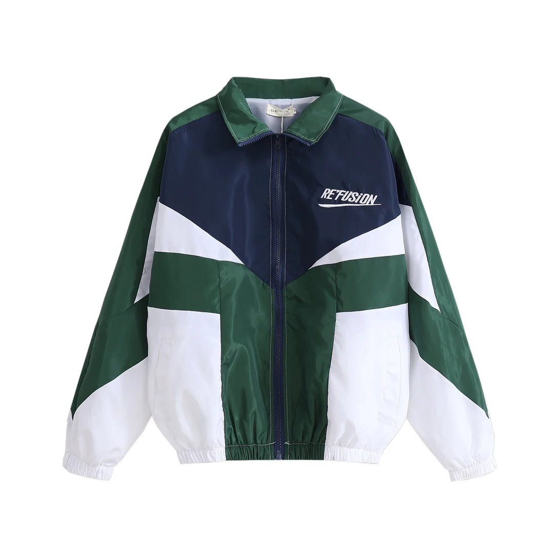 Refusion Color Block Bomber Jacket , - Streetwear Jacket - Slick Street