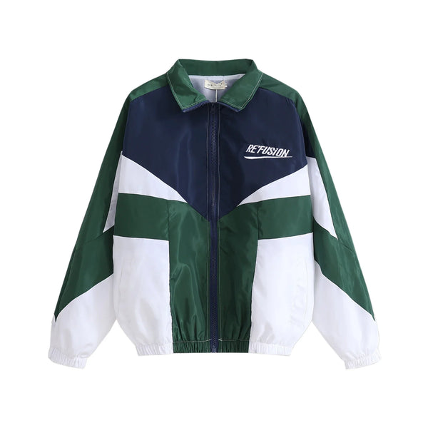 Refusion Color Block Bomber Jacket , - Streetwear Jacket - Slick Street