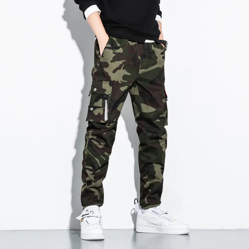 CR3 Camouflage Cargo Pants Army Green, XS - Streetwear Pants - Slick Street