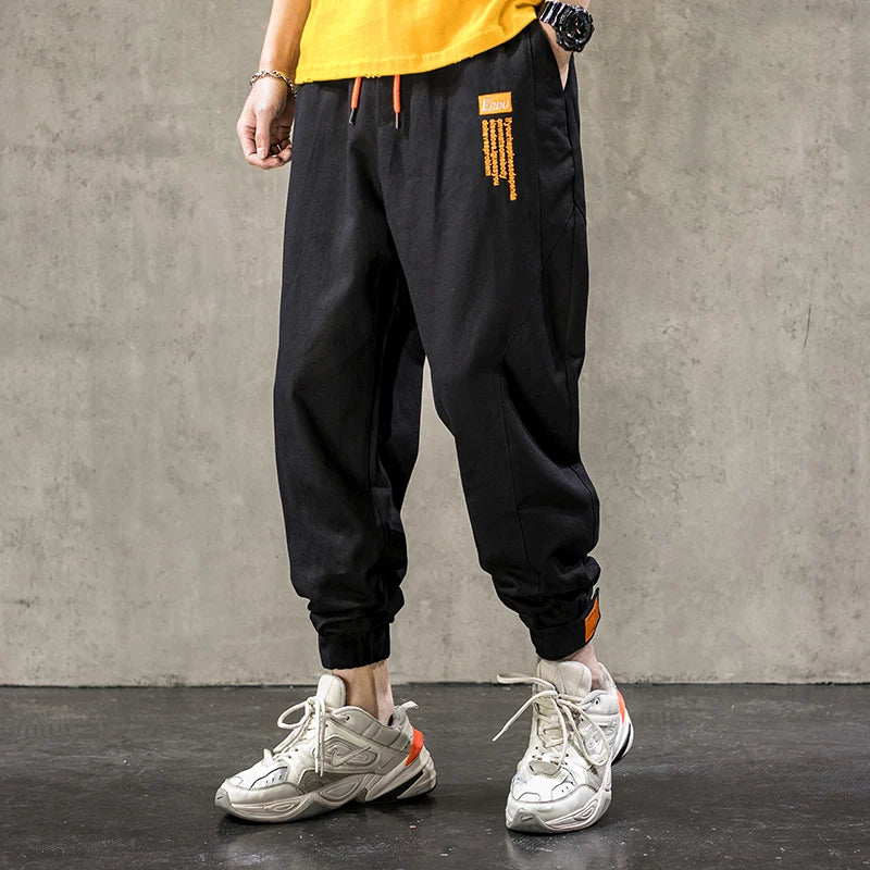 Y2K TAW2 Elastic Waist And Ankle Length Pants Black, XS - Streetwear Pants - Slick Street