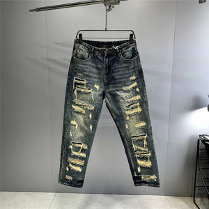 Indigo 26 Blue Distressed Jeans ,  - Streetwear Jeans - Slick Street