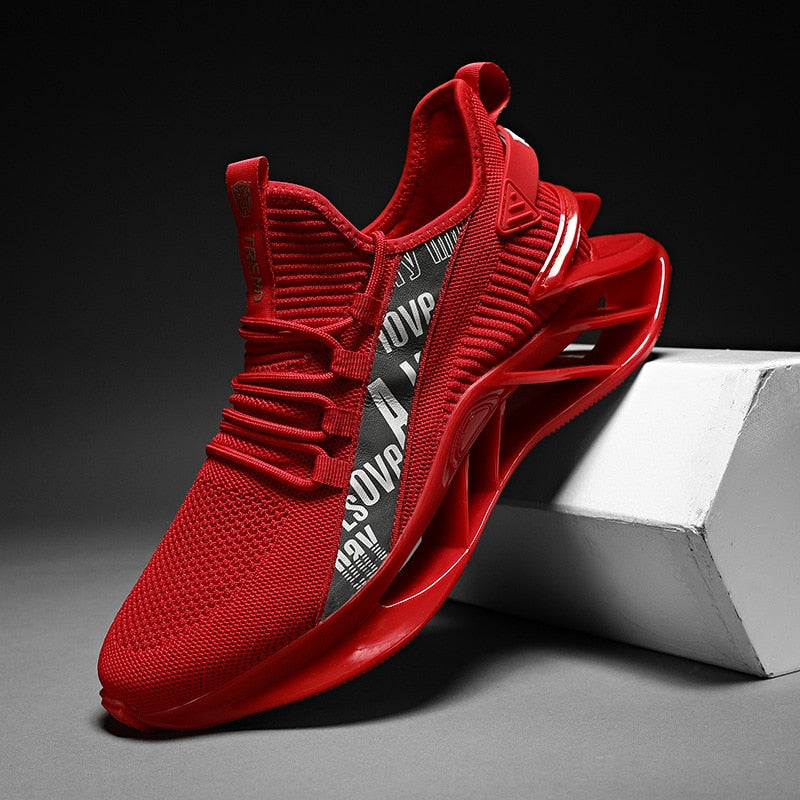 LV1 Mesh Sneakers Red, 39 - Streetwear Shoes - Slick Street