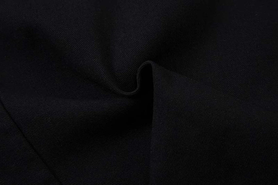 Flame Embroidery Straight Leg Pants , - Streetwear Pants - Slick Street