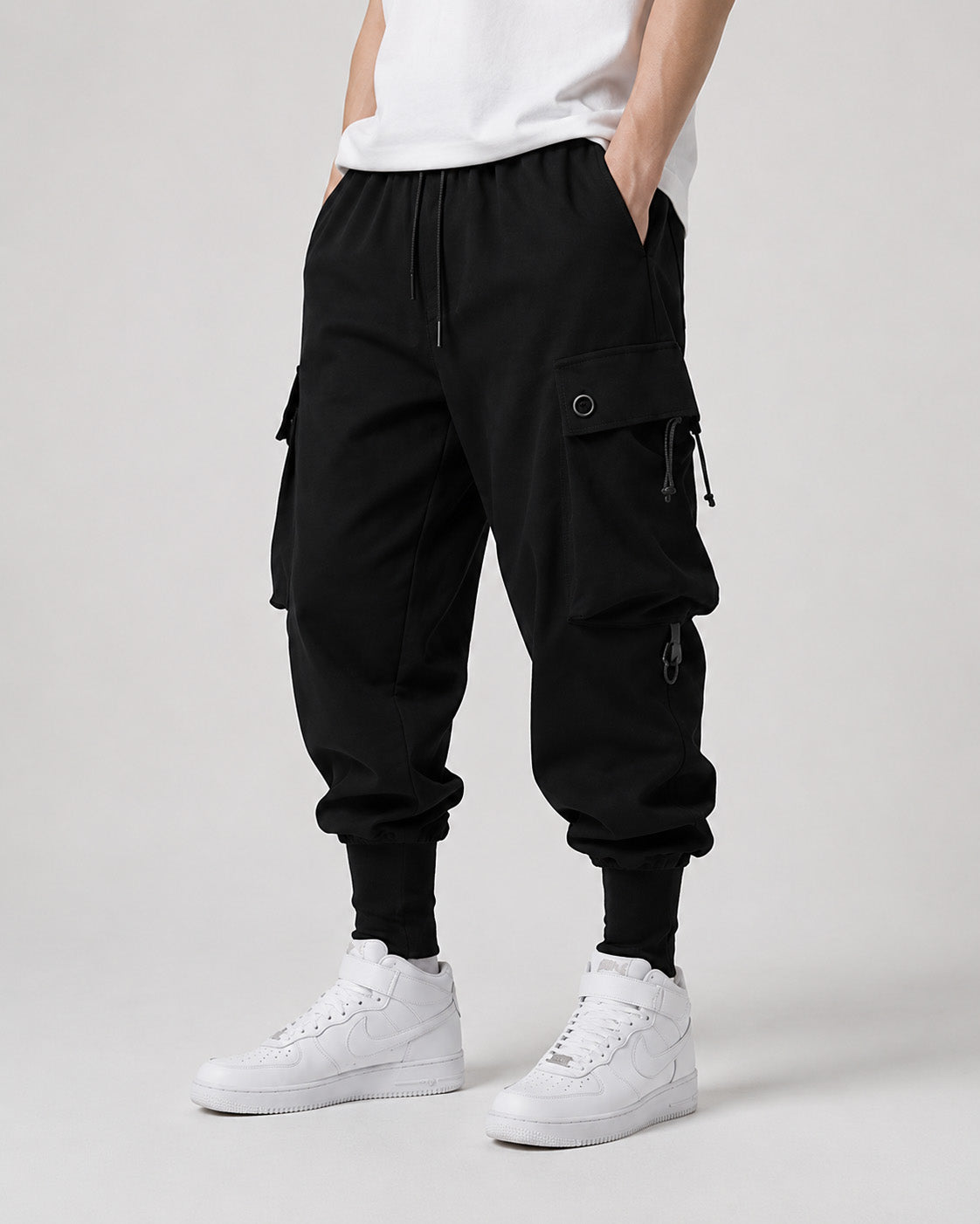 Shadow Tone Utility Joggers , - Streetwear Cargo Pants - Slick Street
