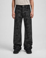 Smokeveil Wash Flare Jeans Charcoal Black, 30 - Streetwear - Slick Street