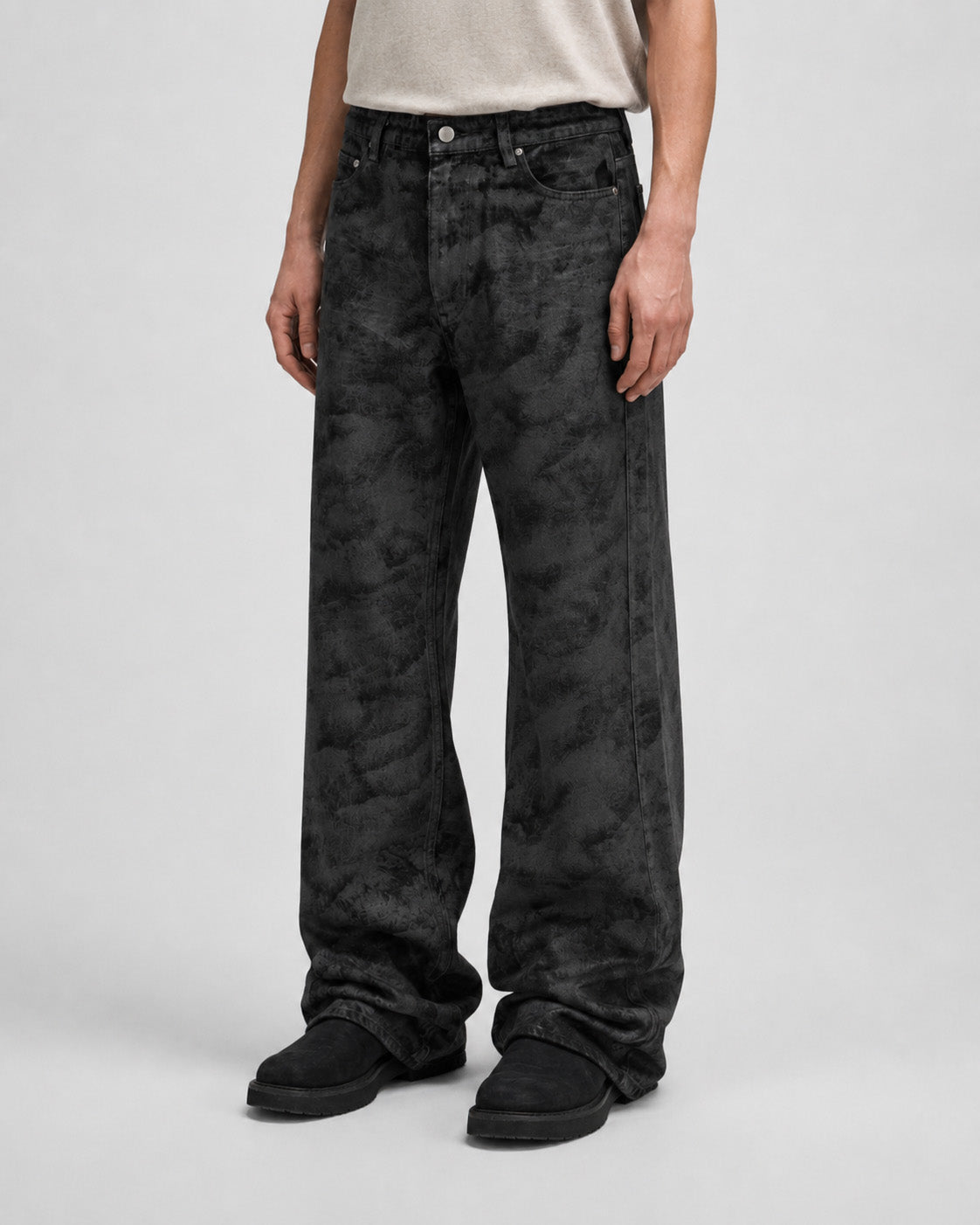 Smokeveil Wash Flare Jeans , - Streetwear - Slick Street