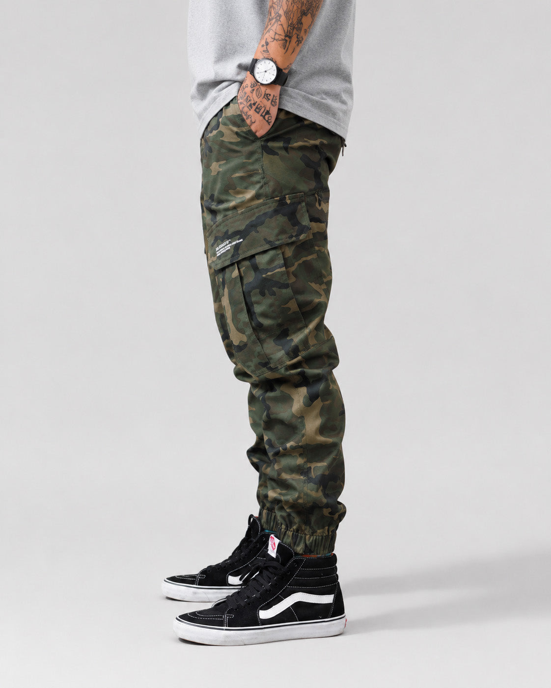 Tactical Camo Cargo Pants , - Streetwear Cargo Pants - Slick Street