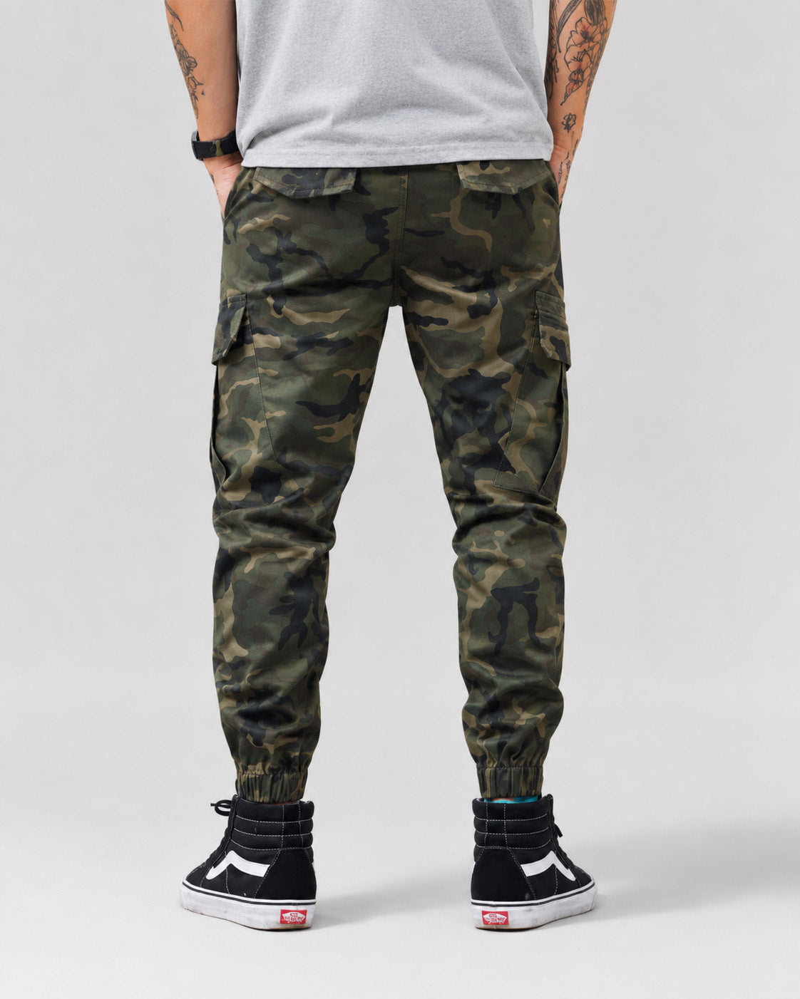 Tactical Camo Cargo Pants , - Streetwear Cargo Pants - Slick Street