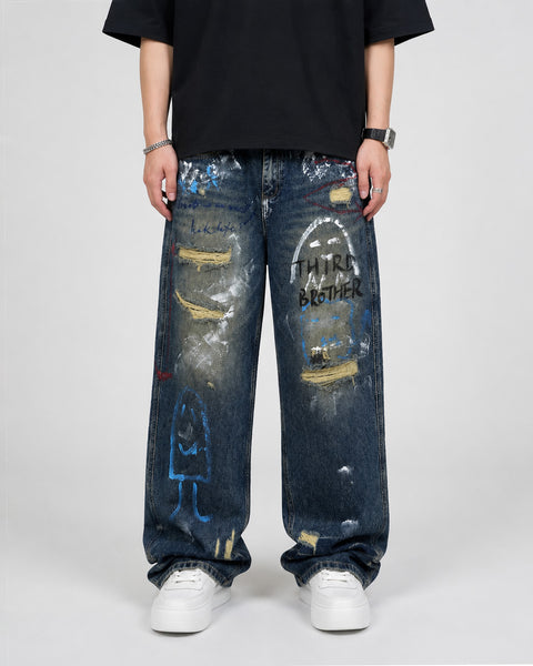 Third Brother Ripped Denim Jeans – Slick Street