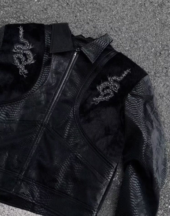 Toren Snakeskin Jacket , - Streetwear Jacket - Slick Street