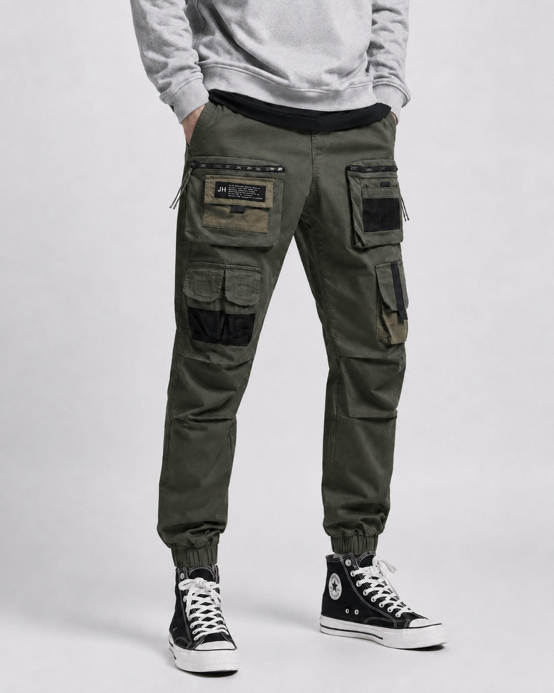 Urban Tech Cargo Joggers , - Streetwear Cargo Pants - Slick Street