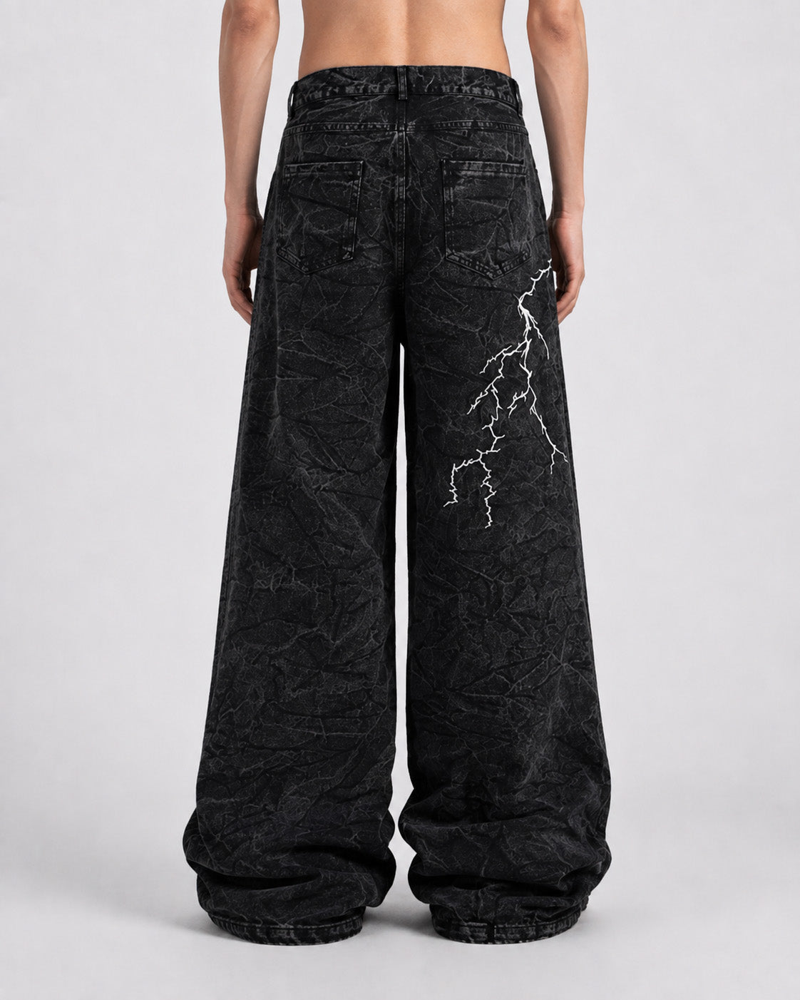 Voltage Wide-Leg Jeans , - Streetwear Jeans - Slick Street