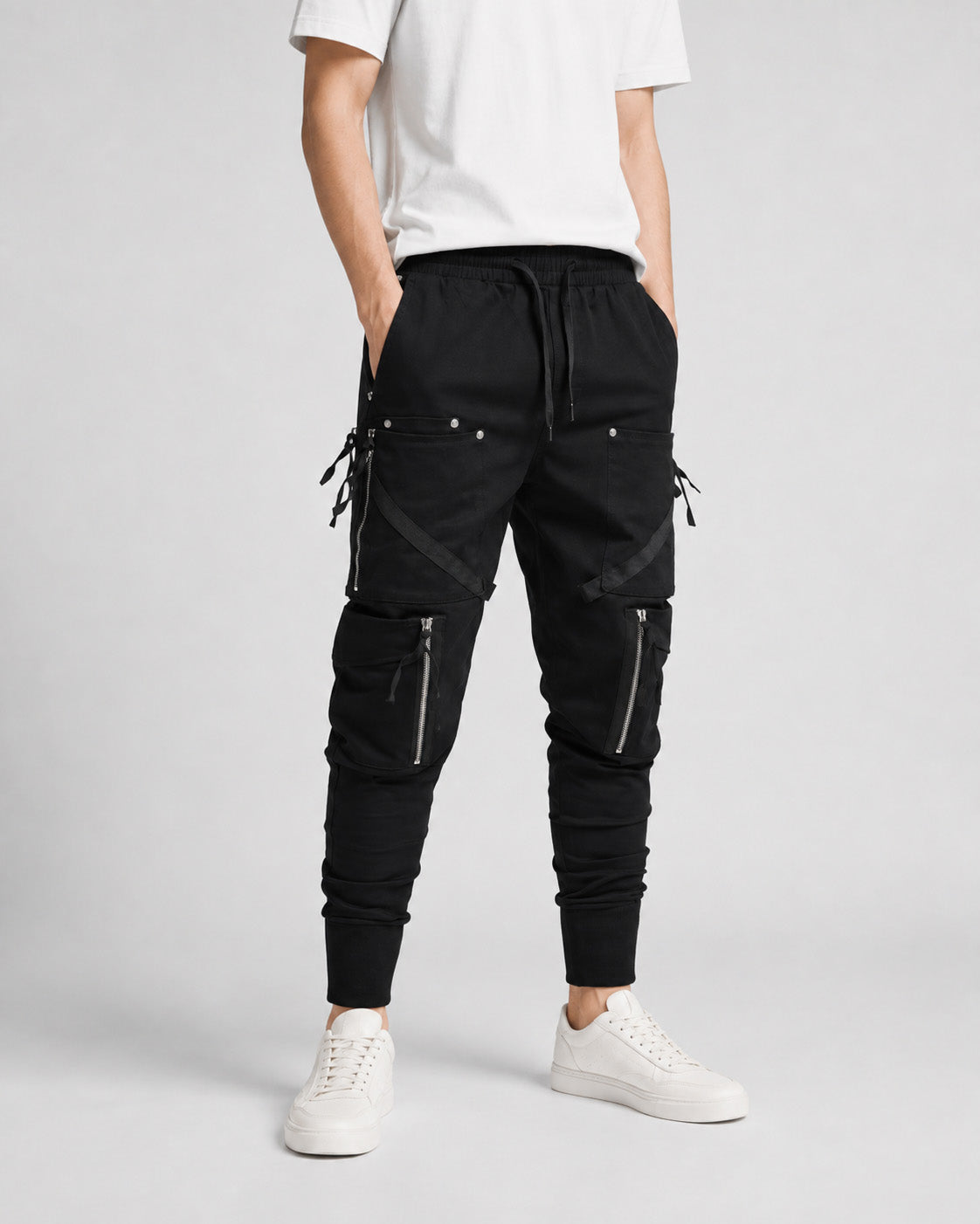 Vortex Utility Joggers , - Streetwear Cargo Pants - Slick Street