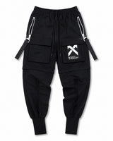 X-Mark Utility Cargo Joggers Black, XS - Streetwear Cargo Pants - Slick Street