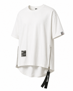 Basic Zip T-Shirt , - Streetwear T-Shirts - Slick Street
