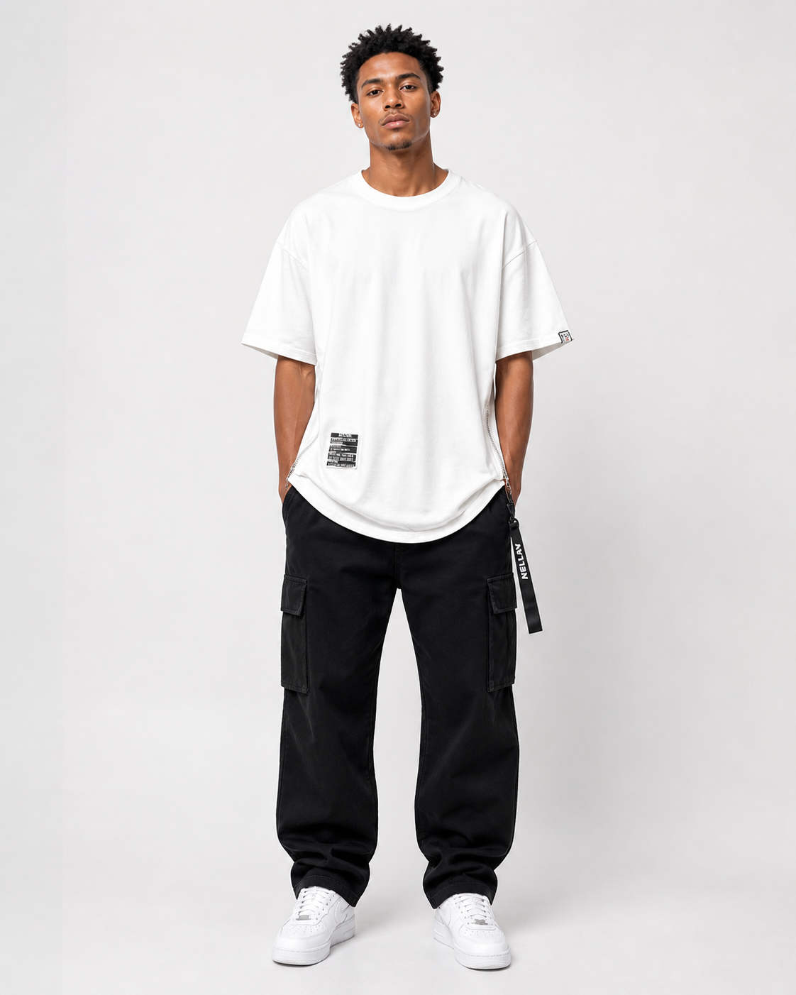 Basic Zip T-Shirt , - Streetwear T-Shirts - Slick Street