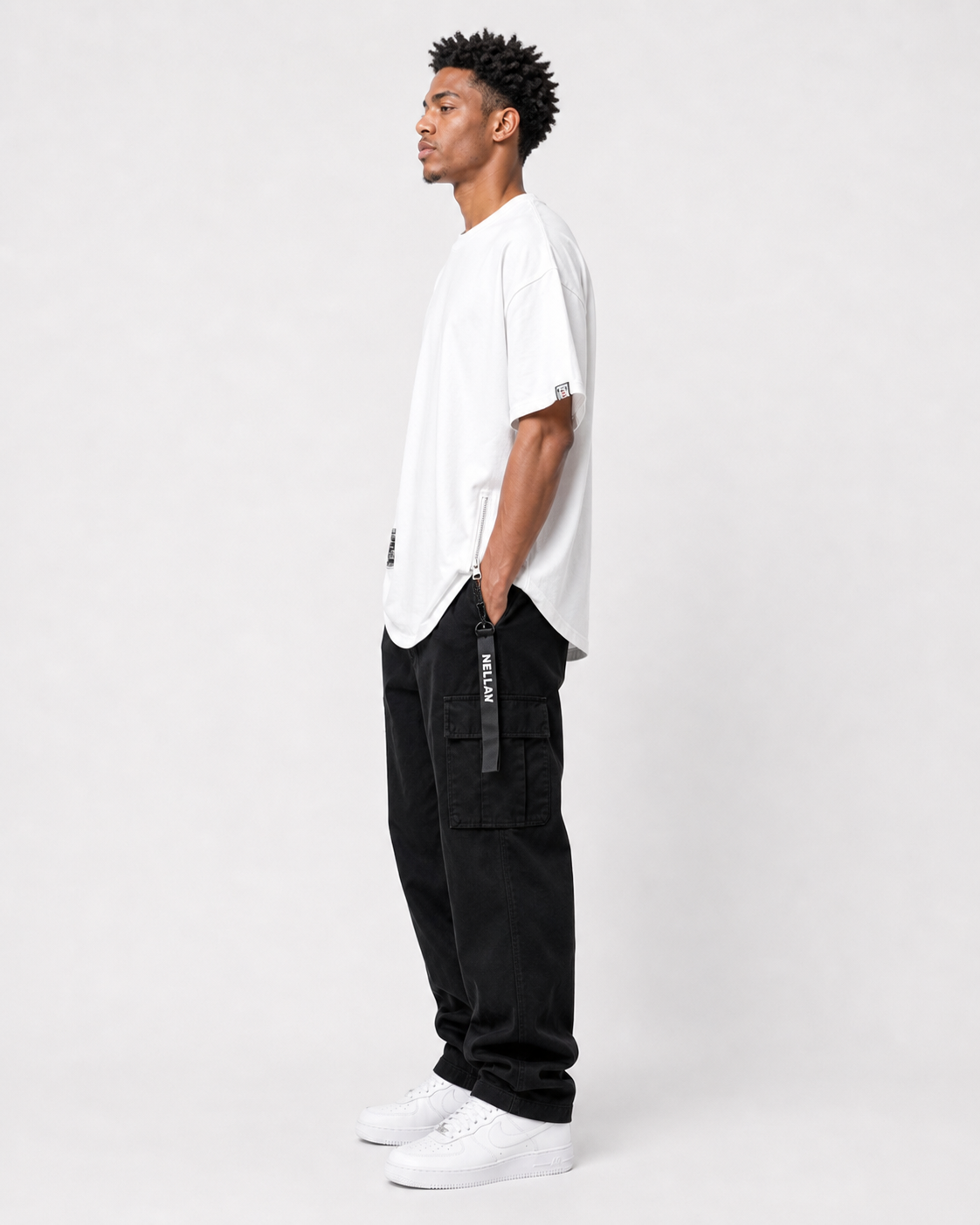 Basic Zip T-Shirt , - Streetwear T-Shirts - Slick Street