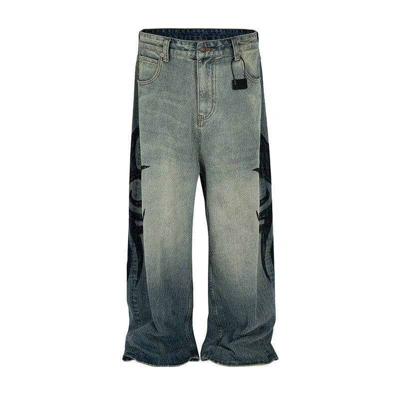Chaos Baggy Jeans Blue, 30 - Streetwear Jeans - Slick Street