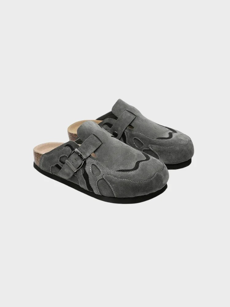 Oasis Suede Clogs , - Streetwear Shoes - Slick Street