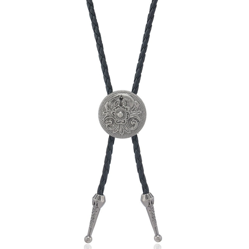 Arabesque Shield Bolo Tie Necklace