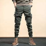 Tactical Slim Cargo Pants Army Green, XS - Streetwear Pants - Slick Street