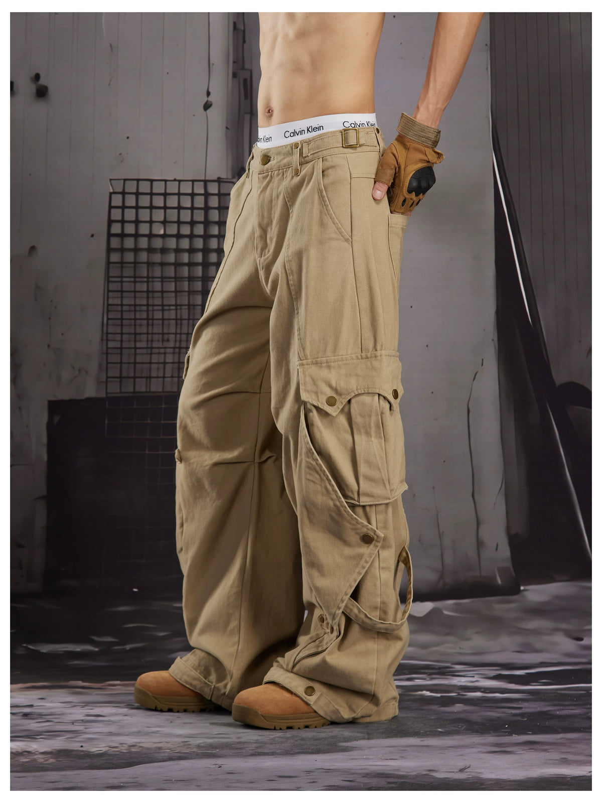 Kova Wide-Leg Cargos , - Streetwear Cargo Pants - Slick Street