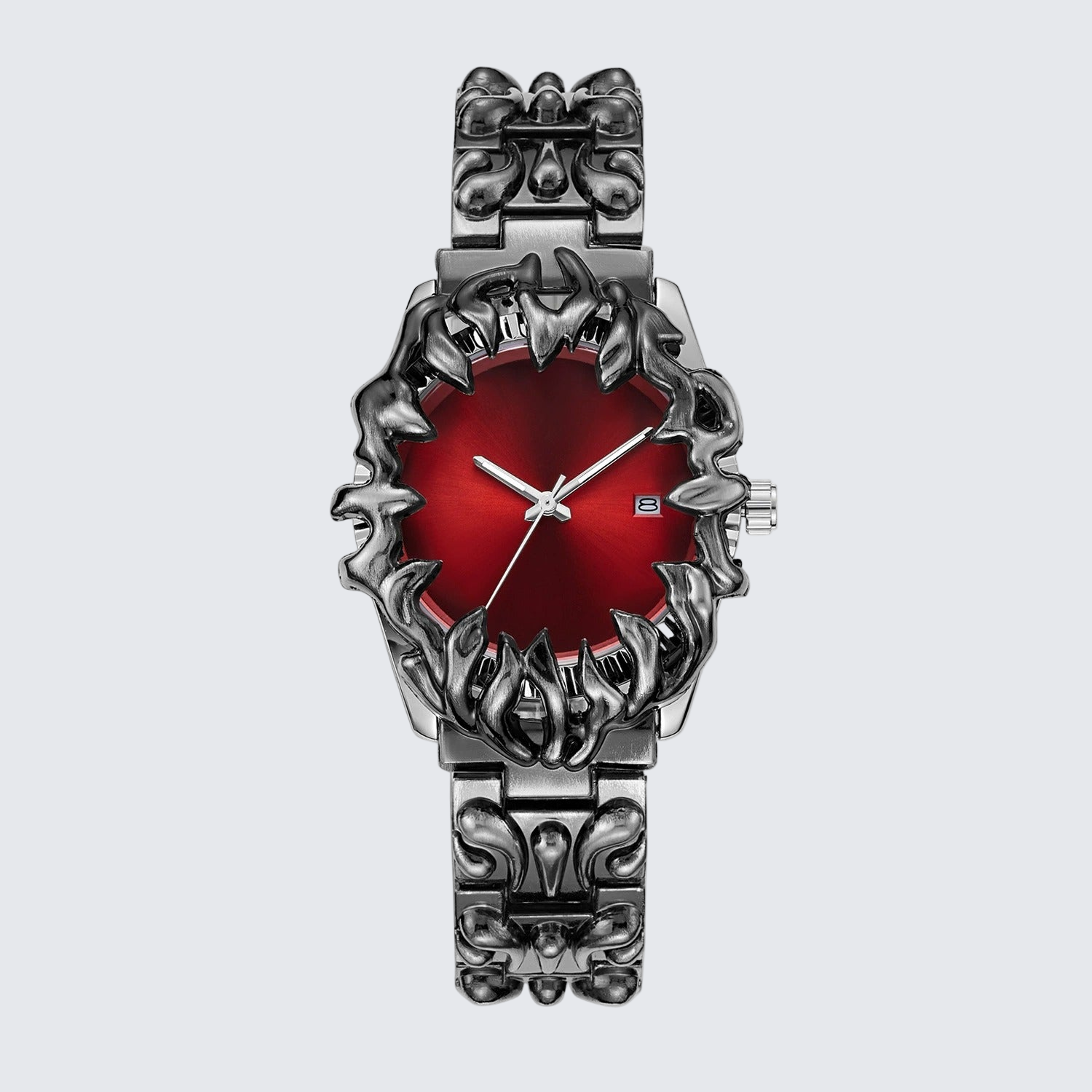 Steel Claw Watch - 45mm Red, - Streetwear Watches - Slick Street