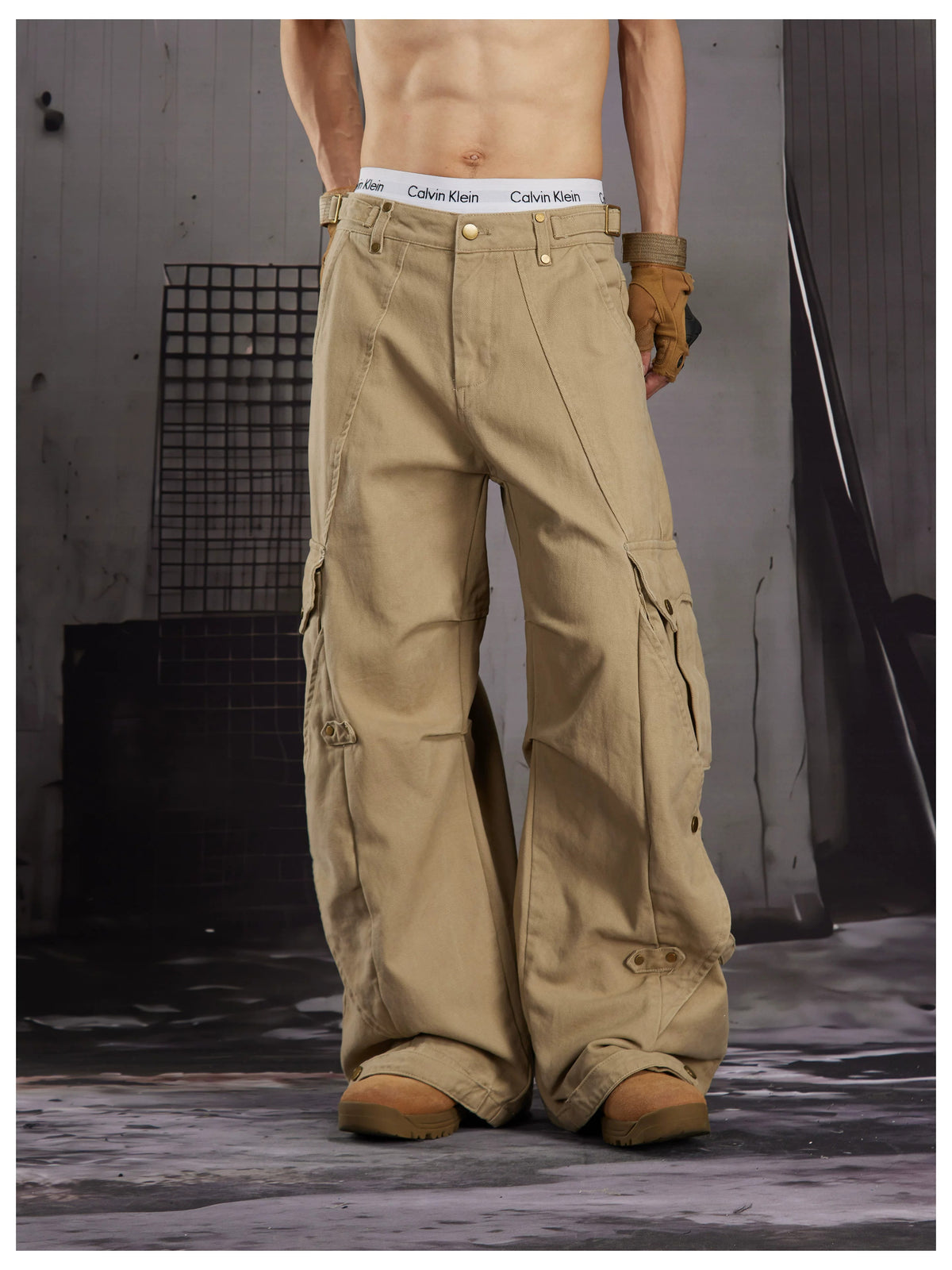 Kova Wide-Leg Cargos , - Streetwear Cargo Pants - Slick Street