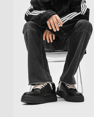 Rope Court Low - Deep Black , - Streetwear Shoes - Slick Street