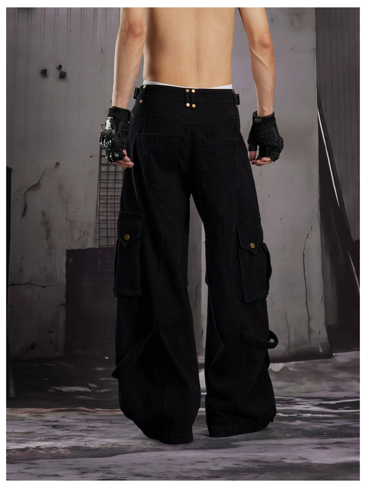 Kova Wide-Leg Cargos , - Streetwear Cargo Pants - Slick Street