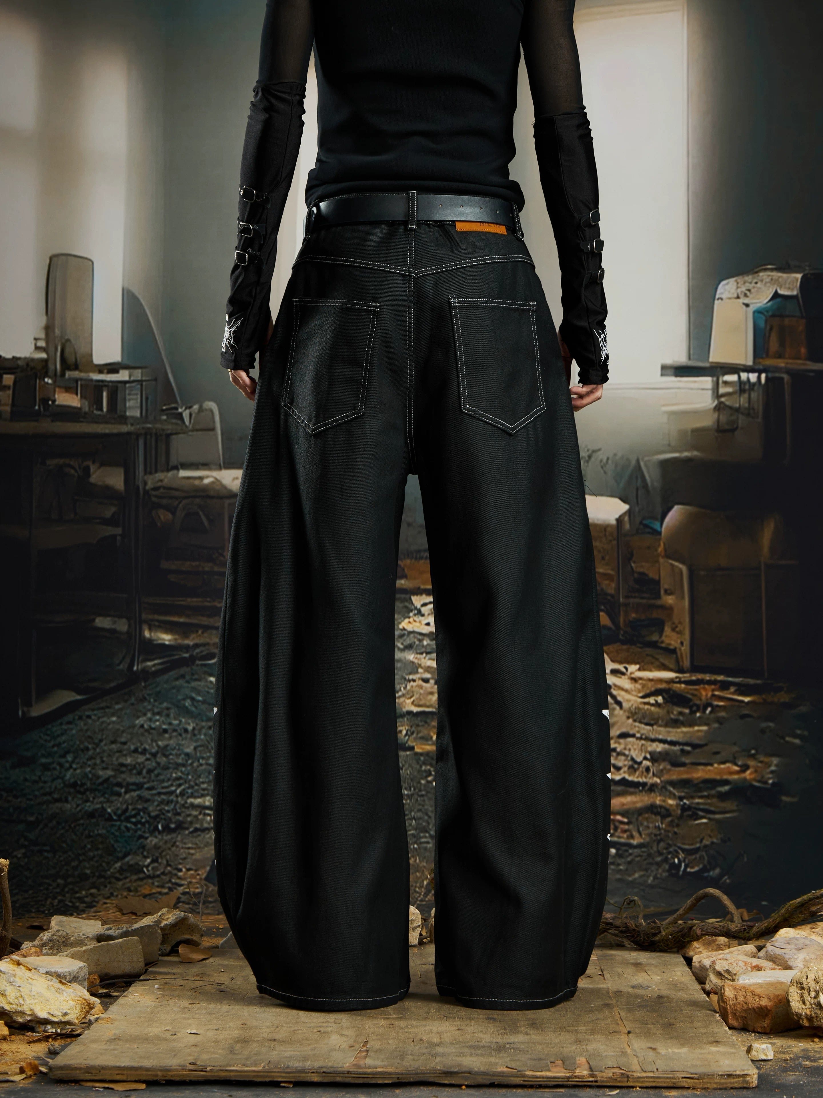 L82 Baggy Denim Jeans , - Streetwear Jeans - Slick Street