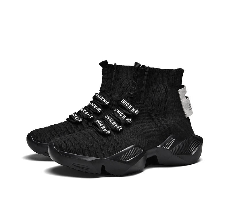 Nova Sock Runners - Shadow Black , - Streetwear Shoes - Slick Street