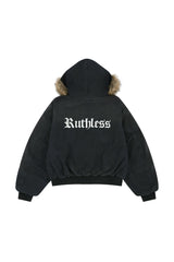 Outlaw Fur Hood Bomber Jacket