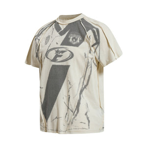 Mosaic Loose Sports Jersey , - Streetwear T-Shirts - Slick Street