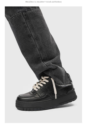 Rope Court Low - Deep Black , - Streetwear Shoes - Slick Street