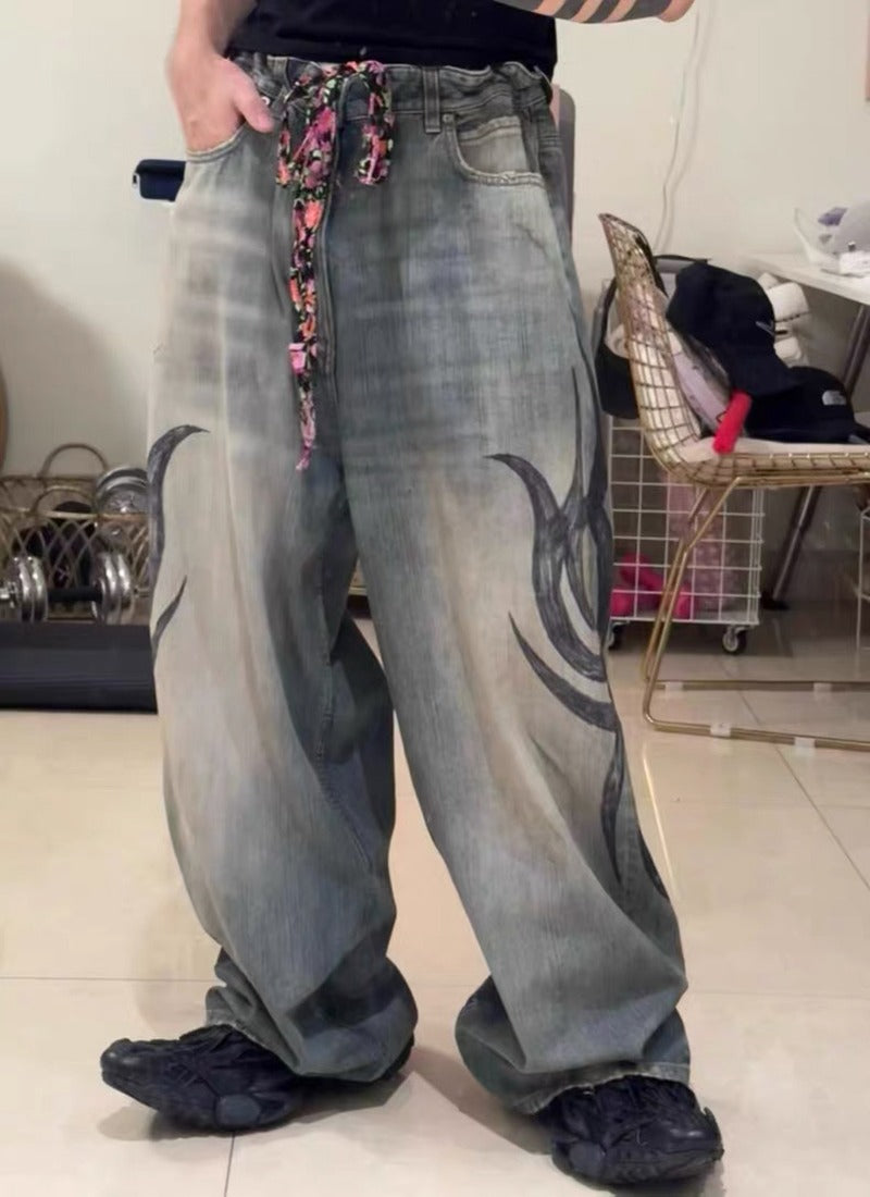 Chaos Baggy Jeans , - Streetwear Jeans - Slick Street