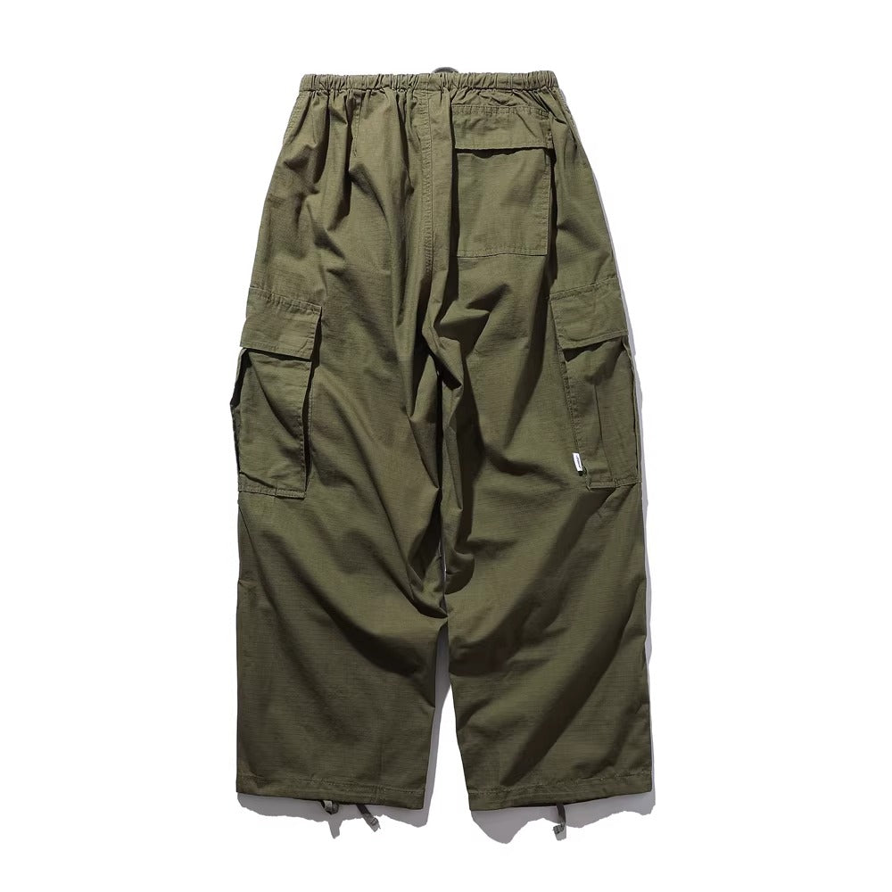 Loose Fit Cotton Baggy Cargo Pants , - Streetwear Cargo Pants - Slick Street