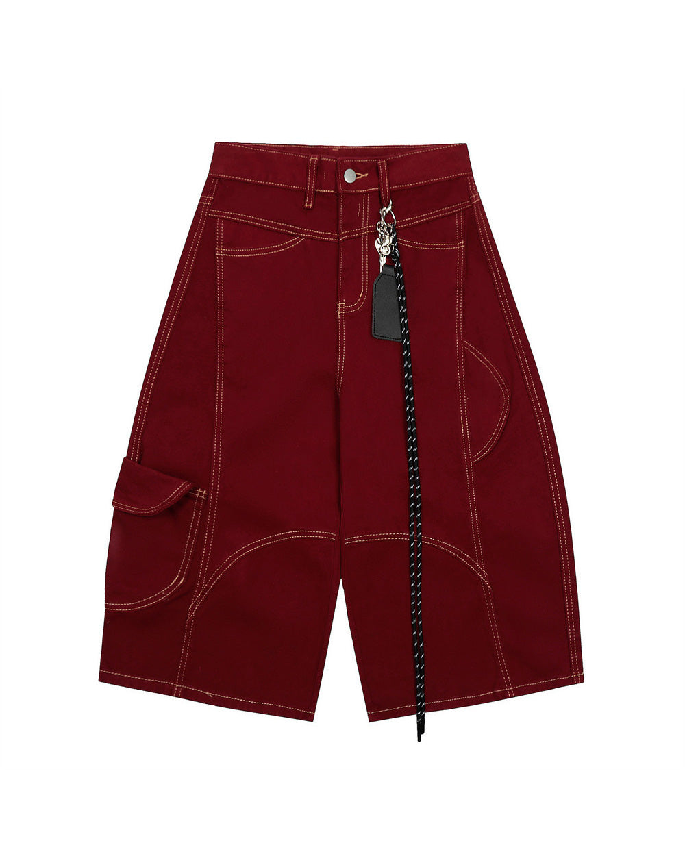 Baggy Cargo Shorts Red, XS - Streetwear Shorts - Slick Street