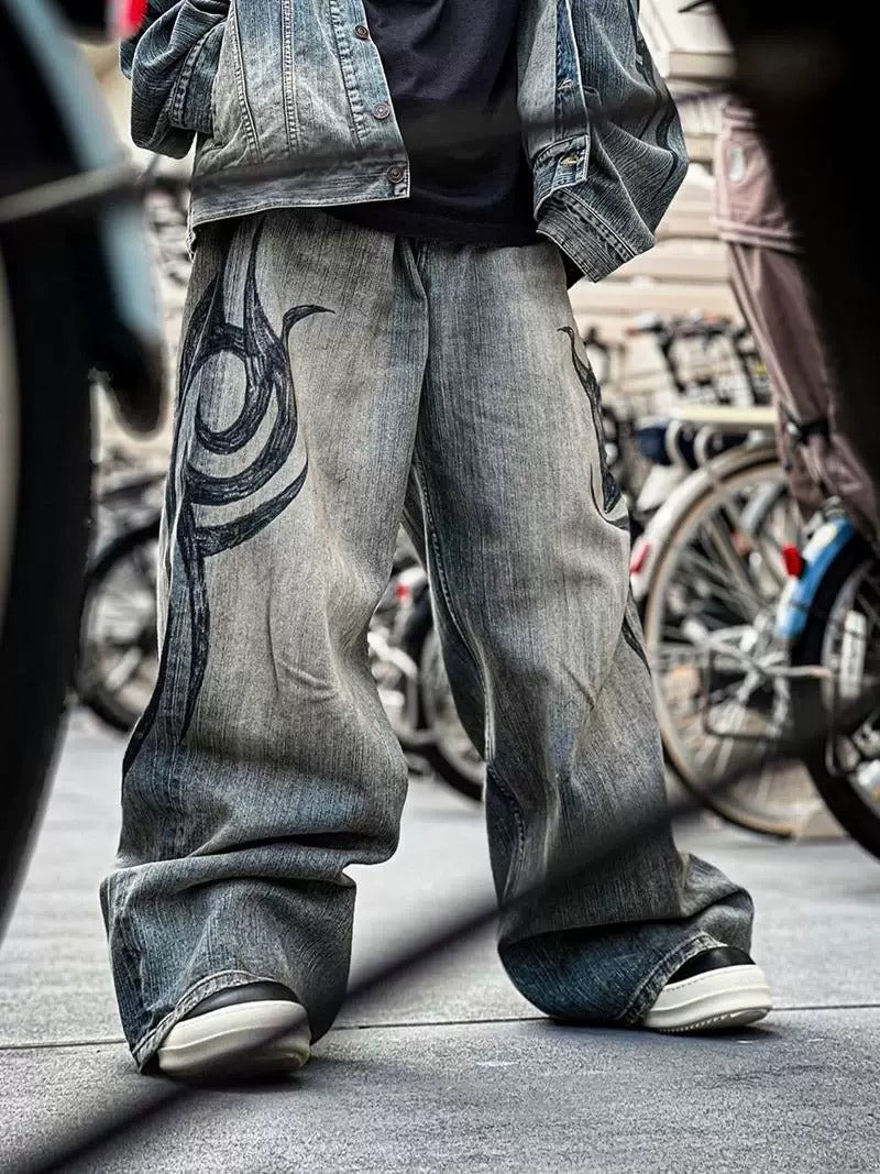Chaos Baggy Jeans , - Streetwear Jeans - Slick Street