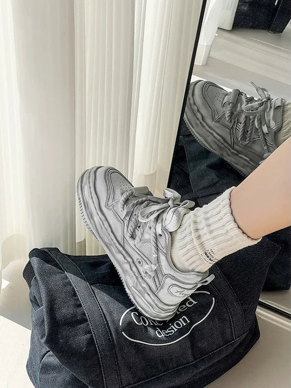 Wraith Low - Distressed White , - Streetwear Shoes - Slick Street