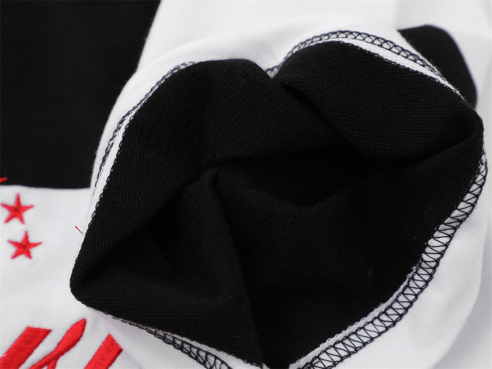Striped Letter Polo Sports Tee , - Streetwear T-Shirt - Slick Street