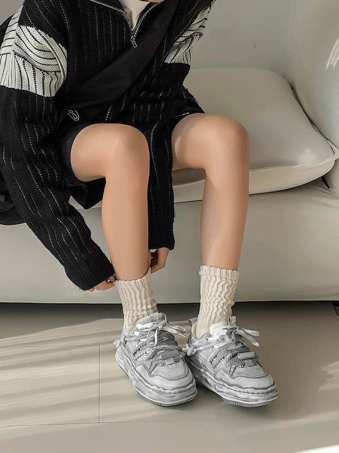 Wraith Low - Distressed White , - Streetwear Shoes - Slick Street