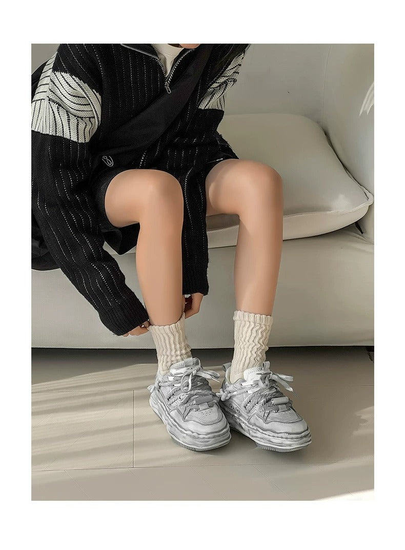 Wraith Low - Distressed White , - Streetwear Shoes - Slick Street